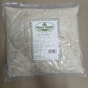 SEZAM BIAŁY 1KG NATURALNY 100% SEZAMU PREMIUM BOGATY SMAK WYSOKA JAKOŚĆ